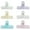 Assorted Color, variant on MRLESS 6pcs Clear Plastic Binder Clips for Home Office