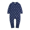 thumbnail image 3 of WIBACKER Baby Cotton Long Pajamas with Mittens Cuff for Boys 2 Way Zipper Both Footed and Footless Sleepers, 3 of 5