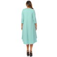 thumbnail image 4 of Pastel by Vivienne Women's Swing Midi Dress Plus Size Mint XX-Large, 4 of 4