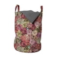 thumbnail image 1 of Abstract Laundry Bag, Floral Arrangement Vortex Shape Surreal Nature Scenes Rose Valentines Day Theme, Basket with Handles Drawstring Closure for Laundromats, 13" x 19", Multicolor, by Ambesonne, 1 of 4