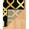 thumbnail image 5 of Linon Capri Hex Black Beige white 4'4"x 7'4 Rug, 5 of 5
