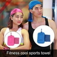 thumbnail image 2 of Yoga Towels Foldable Quick Dry Convenient Sports Feeling Cool Ice Towel for Outdoor Using, 2 of 10