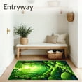 thumbnail image 3 of ODIKA 3'x5' Machine Washable Non-Slip Area Rug, Whimsical Moss Forest Green Decorative High Traffic Rug, Green, 94465, 3 of 7