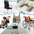 thumbnail image 6 of Multi Pockets Outdoor Travel Bag,Beach Chair Armrest Bag,Camping Chair Hanging Bag,Heavy Duty Oxford Chair Armrest Organizer Bag for Beach,Fishing,Storage Phones Cameras Tablets Books Sunglasses, 6 of 8