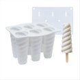 thumbnail image 1 of 2PCS Silicone Popsicle Molds Homemade Ice Cream Molds for Kids,White, 1 of 5