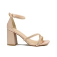 thumbnail image 4 of Zapatilla Tacon Ancho Correa Elegante Evento Social Rosa rosa 24.5, 4 of 7