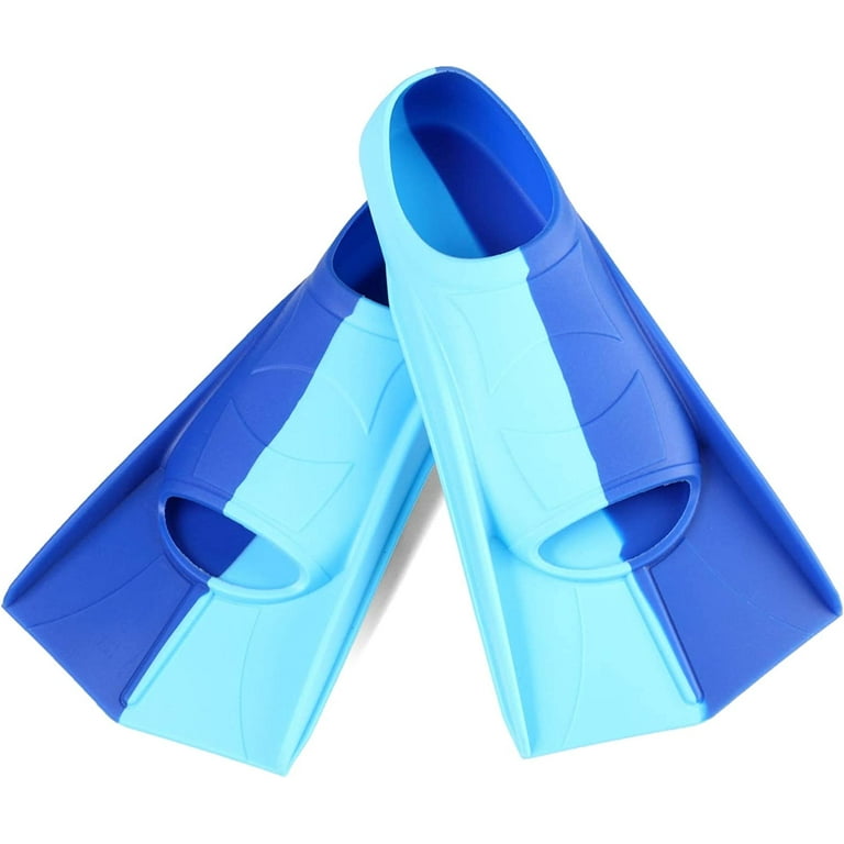 Healifty 1 Pair Swim Fins Aldult Child Plastic Blue