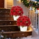 thumbnail image 1 of Flores de Navidad Artificiales de Nochebuena de 7 Cabezas | Ramos de seda rojo dorado plata para arreglos de jarrones, decoración de casas de vacaciones, sin mantenimiento, pack de 2 de 35 cm de, 1 of 6