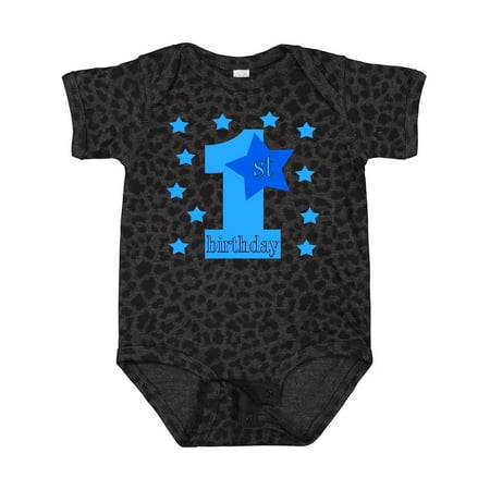 

Inktastic 1st Birthday Boy Stars Gift Baby Boy Bodysuit