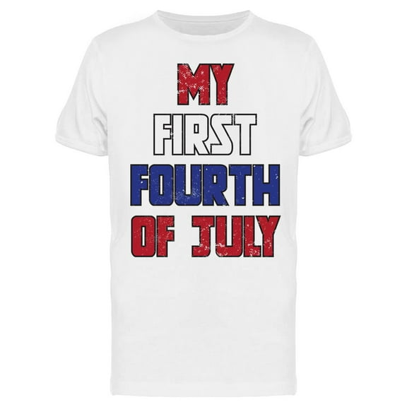 My First Fourth Of July  T-Shirt Men -Image by Shutterstock, Male x-Large