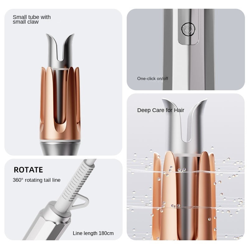 Scheri Automatic Curling Iron 1 inch with 3 Temperatures Fast Heating, 2-Way Rotation, Automatic Shut-Off, Anti-Scald, Anti-Tangle Rotating for Hair Styling