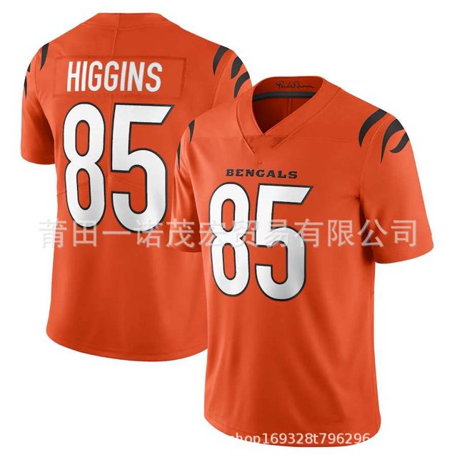 Bengals Football Jersey Embroidered Rugby Uniform 1#Chase 9#Burrow 85# Replica Player Name Jersey