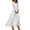 White, variant on Women's Casual Maxi Dress Long Sleeve V Neck Dress Elegant A-Line Long Flowy Dress For Wedding Guest Cocktail Party Formal White L
