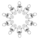 thumbnail image 3 of 20 deslizadores de riel para cortina con ruedas dobles, rodillos deslizantes, 3 of 3