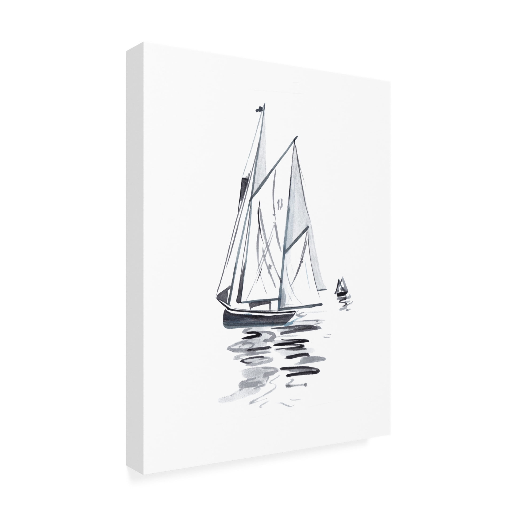 Trademark Fine Art Melissa Wang Blue Boat II Canvas Wall Art