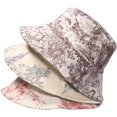 thumbnail image 4 of CoCopeaunts Women Bucket Hat Fashion Ink Painting Fisherman Hat Cotton Summer Winter Sunscreen Windproof Ladies Bucket Cap, 4 of 8