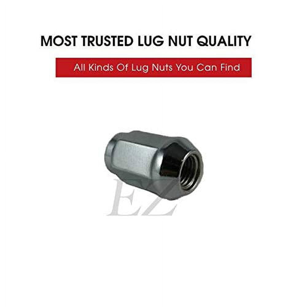 EZAccessory 24 Chrome Lug Nuts Bulge Acorn 14x1.5 Thread Size