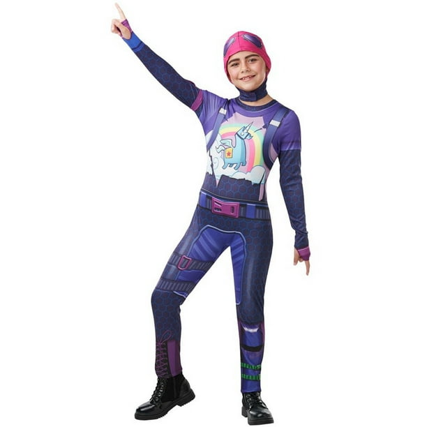Rubie S Fortnite Brite Bomber Teen Costume Jumpsuit W Cap Accessories 9 10 Yrs Walmart Com Walmart Com