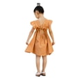 thumbnail image 3 of Faithtur Girl?s Pleated Fly Sleeve Solid Color Bow Backless A-line Dress, 3 of 10