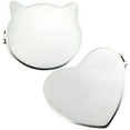 thumbnail image 3 of RAGUPEL 2Pcs Hand Mirror Lightweight and Portable Hand Mirror Double-Sided Mirror Design Make Up Mirror Mixing2, 3 of 7