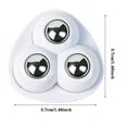 thumbnail image 2 of Ltdhehe 16 Pcs Petites Roues Pivotantes Mini 360 Silencieuses Petites Roues Pivotantes avec 3 Acier Auto-Adhésives/percement Poulie de Rotation Roulement Universel Roues de Transfert pour Meubles, 2 of 7
