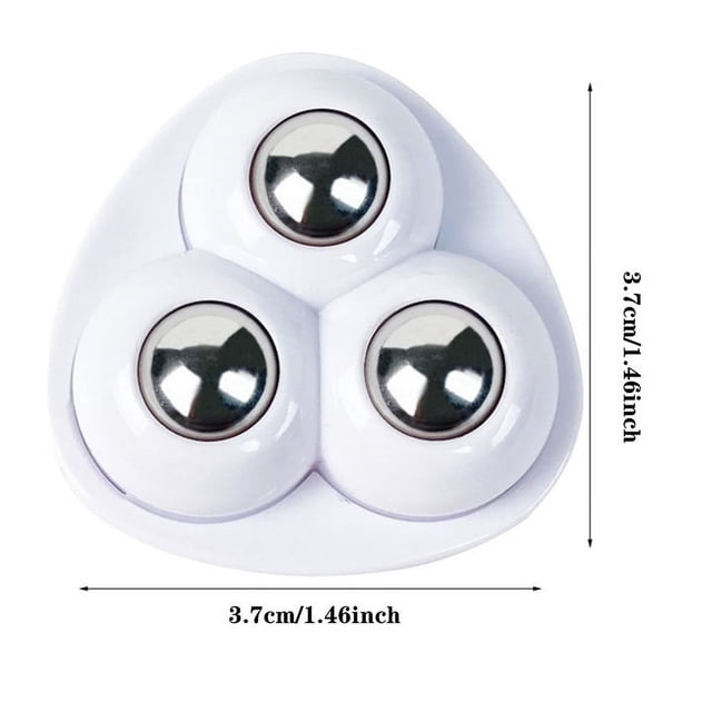 Ltdhehe 16 Pcs Petites Roues Pivotantes Mini 360 Silencieuses Petites Roues Pivotantes avec 3 Acier Auto-Adhésives/percement Poulie de Rotation Roulement Universel Roues de Transfert pour Meubles