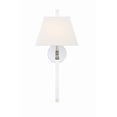 thumbnail image 4 of REN-261-PN Crystorama Lighting Renee - One Light Wall Sconce in Classic Style - 10 Inches Wide by 21.75 Inches High-Polished Nickel Finish, 4 of 7