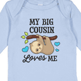 thumbnail image 4 of Inktastic My Big Cousin Loves Me with Sloth and Hearts Boys or Girls Long Sleeve Baby Bodysuit, 4 of 5