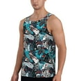 thumbnail image 2 of Pofeuu snow board colorful Print Men's Workout Tank Tops Sleeveless Muscle Gym Shirt Quick Dry-X-Large, 2 of 7