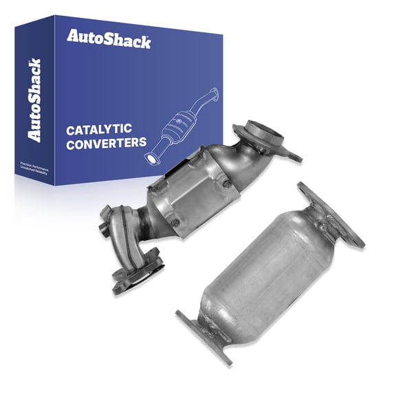 AutoShack Catalytic Converter Direct Fit | Replacement for 2008-2012 Honda Accord 2009-2013 Acura TSX | 2-PC