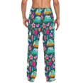 thumbnail image 4 of FORMRS Mens Pajama Pants with Pockets Cotton Sleepwear Lounge Bottoms Sizes S-2XL, Green Vibrant Truck Pattern, 4 of 7