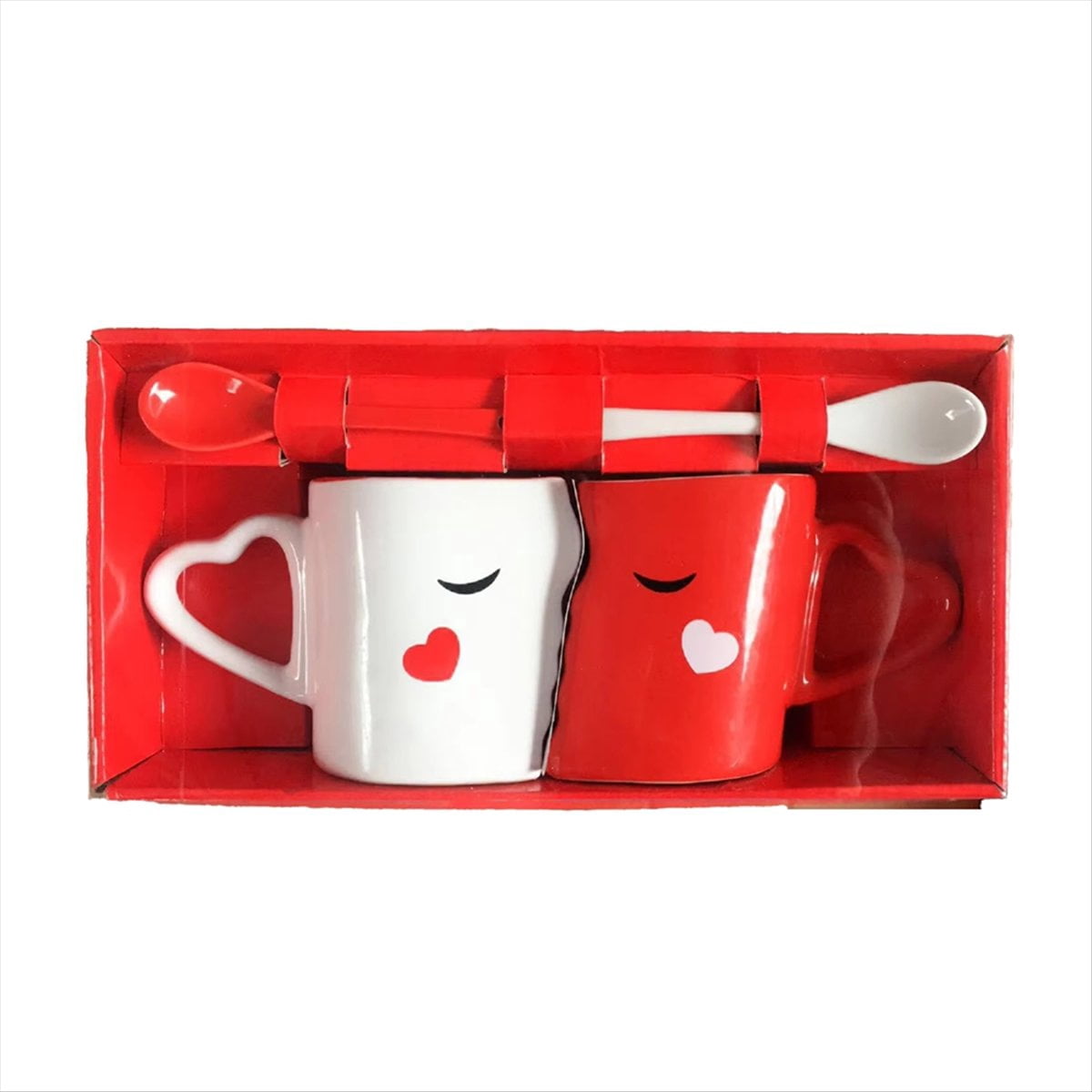 Basics Porcelana, juego de tazas de café de 12 onzas, 12 unidades, color blanco
