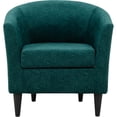 thumbnail image 2 of Pemberly Row 17.5" Traditional Polyester Fabric Club Chair in Teal, 2 of 4