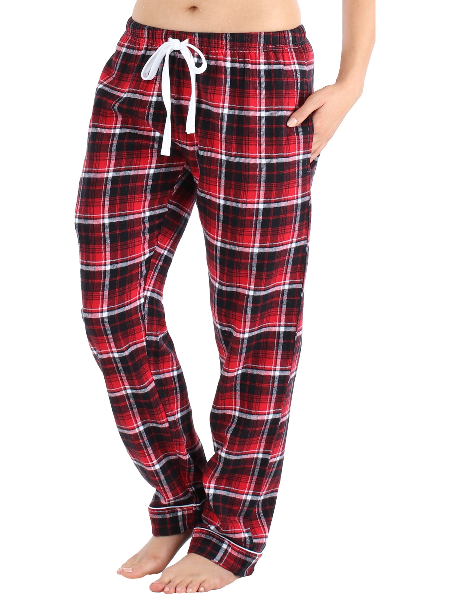 Frankie /& Johnny Womens Cotton Flannel Plaid Pajama Sleep Pants with Pockets