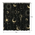 thumbnail image 5 of Gothic Shower Curtain Set - Dark Celestial Moon & Star Print, Mystical Cosmic Bath Decor, Waterproof Polyester 72"Wx72"L, Goth Aesthetic Gift, 5 of 5