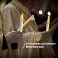 thumbnail image 4 of Teissuly LED Taper Candles, Battery Operated Flameless Flickering Floating Candlesticks, Dripless Handheld Tapered Candles for Home Party Classroom Church Decorations(6Pcs) Teissuly WER202310163009, 4 of 8