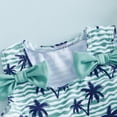thumbnail image 6 of Girls Swimsuits Size 6-12M Bathing Suit Sleeveless Bikini Top Ruffle Shorts with Hat Beach Toddler 3 Piece Swimwear, 6 of 9