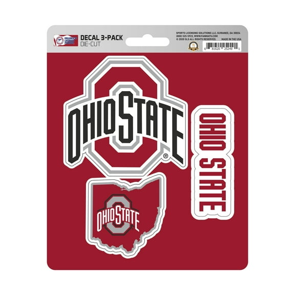 Ohio State Buckeyes Decals - 3 Pack