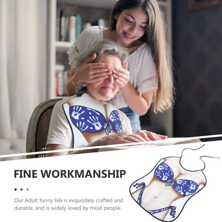

Frcolor Reusable Funny Bib Creative Adult Bib Adjustable Funny Apron Kitchen Funny Bib
