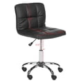 thumbnail image 2 of Safavieh Brunner PVC Mid Back Desk Chair, Black, 2 of 7
