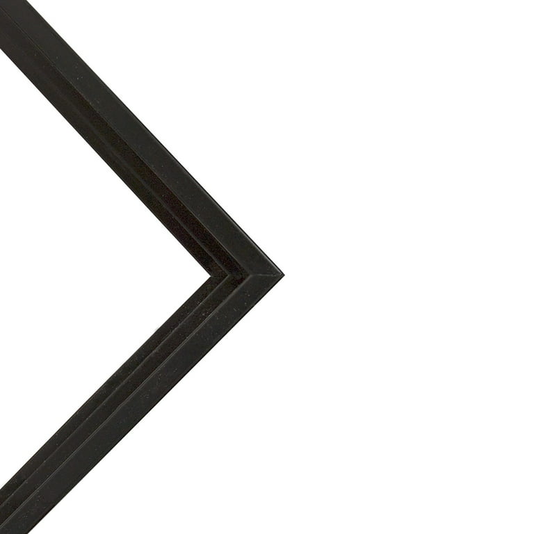 Cardinali Floater Frame - Black/Antique Gold 6x6, Open Back , 3/4 Deep