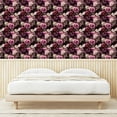 thumbnail image 3 of Ambesonne Dark Floral Peel & Stick Wallpaper for Home, Flowers Spring Poems, 13"x36", Plum Maroon and Pink, 3 of 5