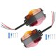 thumbnail image 3 of 2PCS Amber/Red LED Fender Marker Lights LED Trailer Light Assembly, 3 of 5