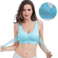 thumbnail image 3 of unique 3pcs Tourmaline Shaping & Powerful Lifting Bra, Tourmaline Shaping Wireless Bra, Front Cross Side Buckle Lace Lifting Bra, 3 of 5