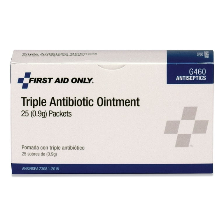 Triple Antibiotic Ointment, 0.03 oz Packet, 25/Box Triple Antibiotic Ointment, 0.03 oz Packet, 25/Box