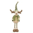 thumbnail image 2 of Dserhfy Christmas Reindeer Plush Toy with Retractable Legs Handmade Long-Legged Cartoon Elk Plush Doll Xmas Holiday Party Decoration Ornament, 2 of 8