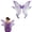 Purple, variant on Qiopertar Sparkly Elves Assistant, Holiday Party Masquerade COS Dress Up For Girls Women, Foldable Photography Props With Elastic Shoulder Straps for Halloween Carnival Birthday, Gold