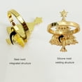 thumbnail image 4 of 4 unids/set árbol de Navidad anillos para servilletas decoración de boda servilletero cena suministros de decoraciones para fiestas, 4 of 8