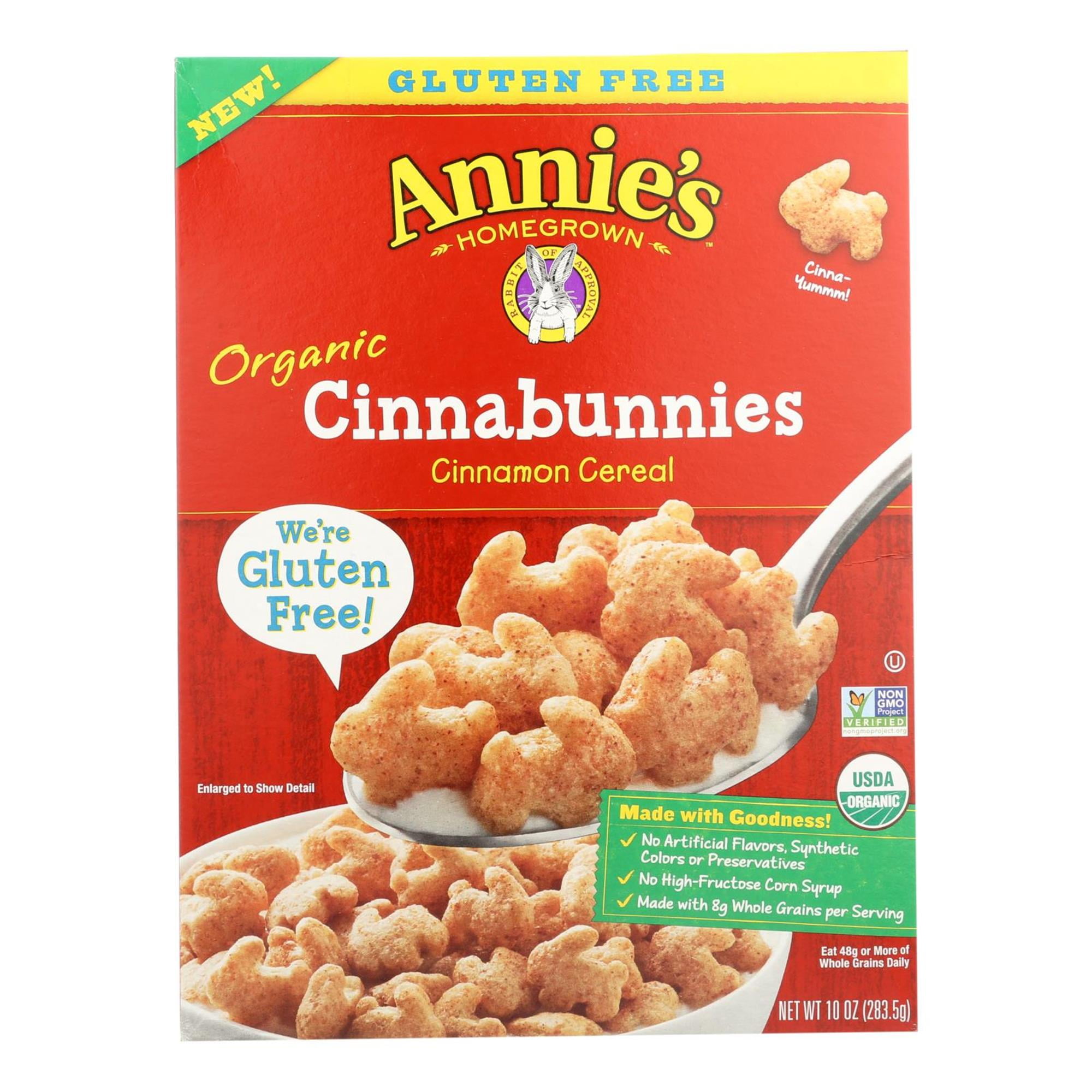 Annie's Gluten Free, Organic Cinnabunnies Cinnamon Cereal, 10 oz