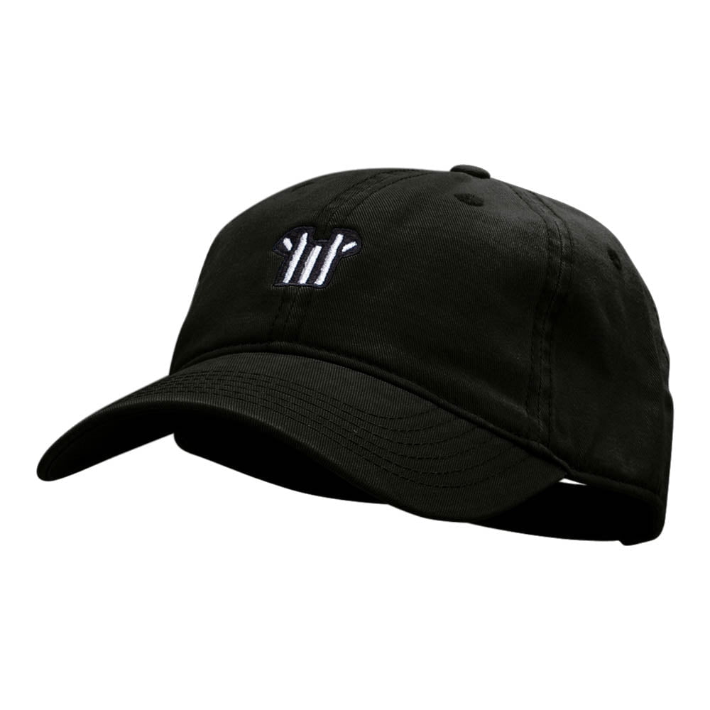 Referee Tee Embroidered Deluxe Washed Twill Cap - Black OSFM